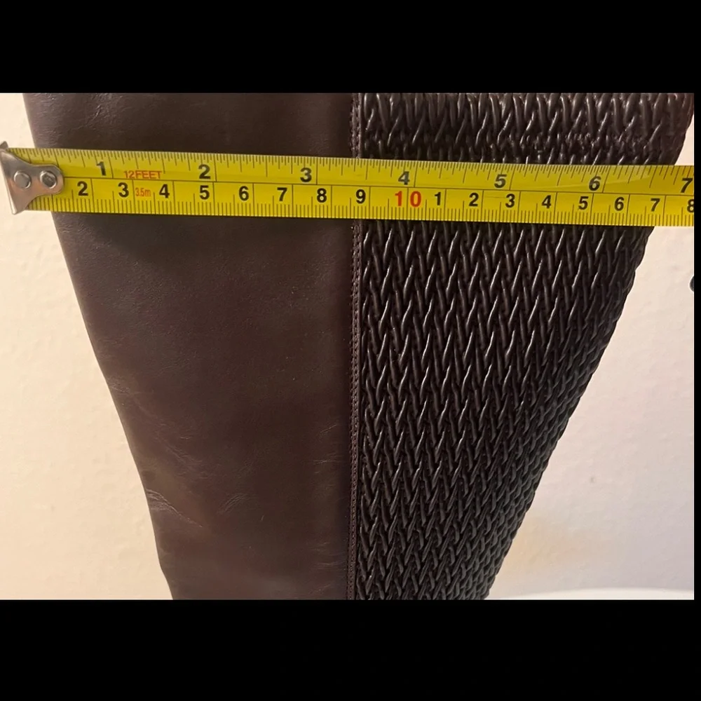 Cole Han Clover Stretch Tall Boot With Buckle Color Madeira Leather Size…